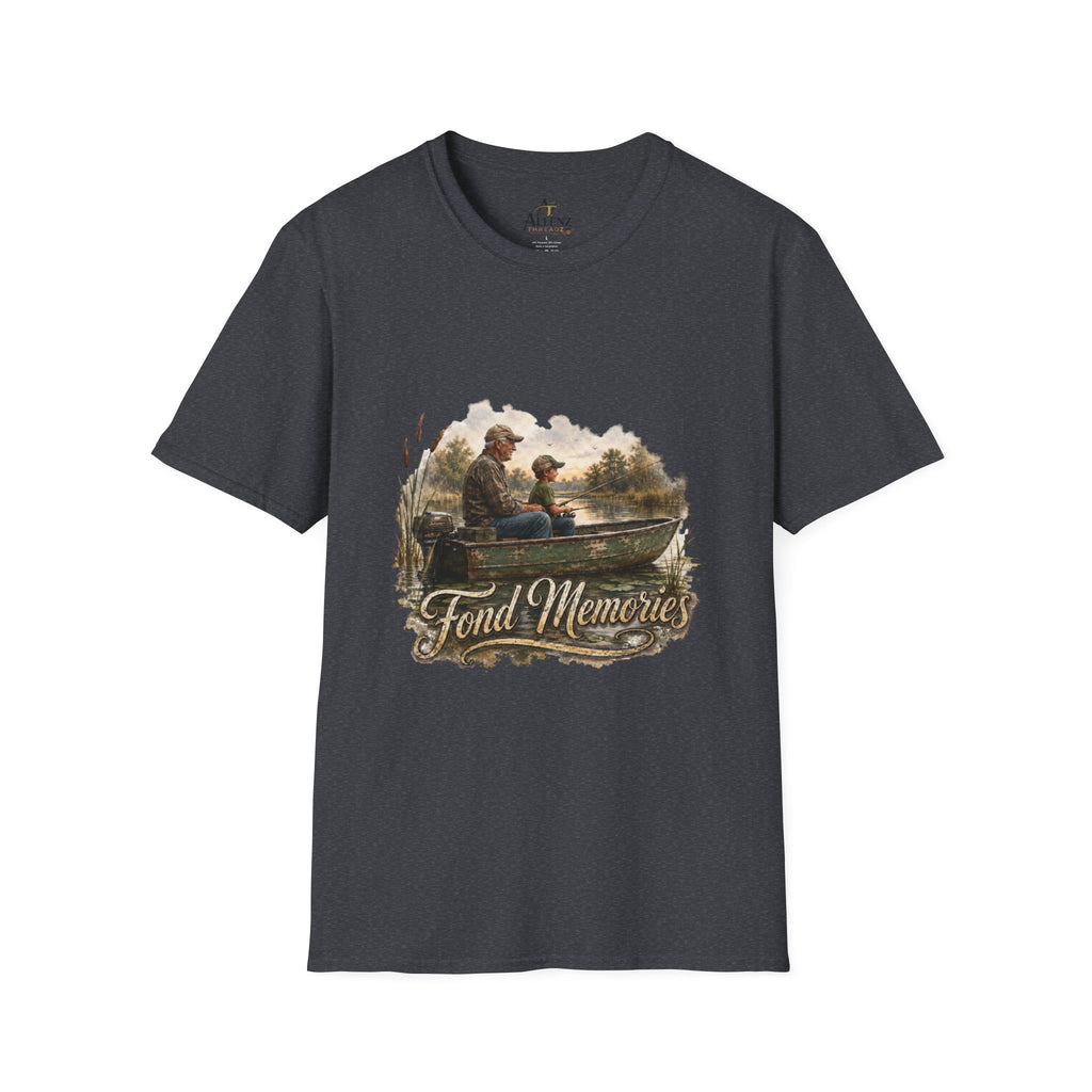 Grandpa and Grandson Fishing Unisex Softstyle T-Shirt