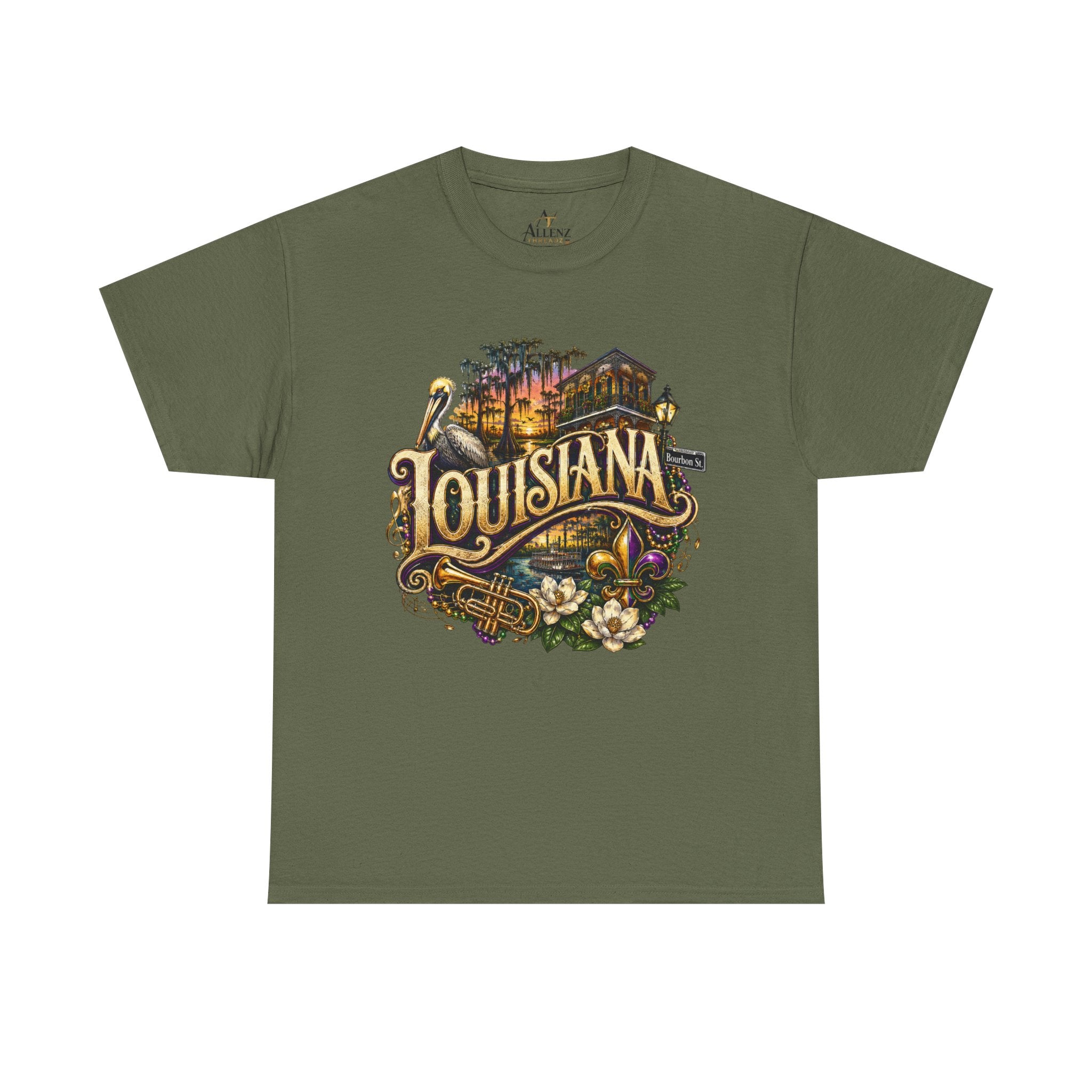 Unisex Heavy Cotton Tee 🎷 Louisiana – Jazz, Culture and Southern Soul 🎷