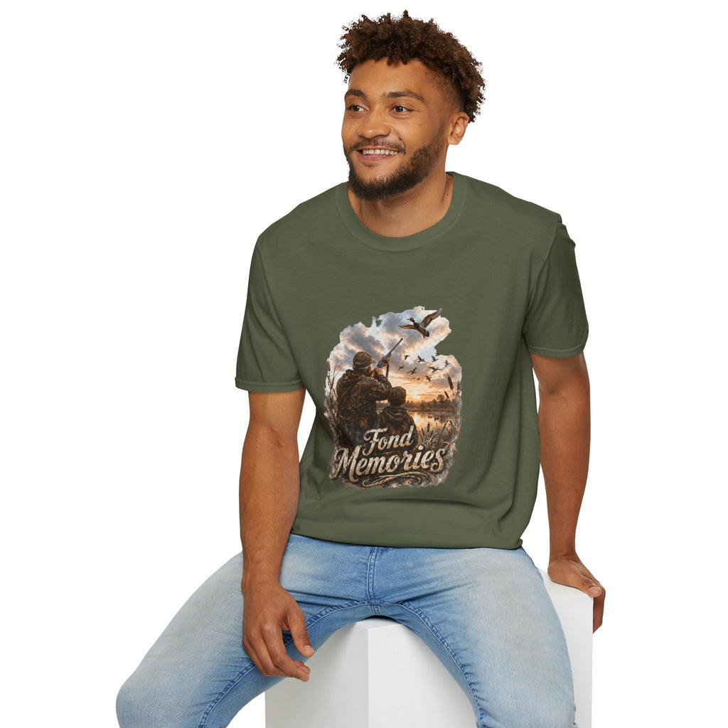 Grandpa and Grandson Hunting Unisex Softstyle T-Shirt