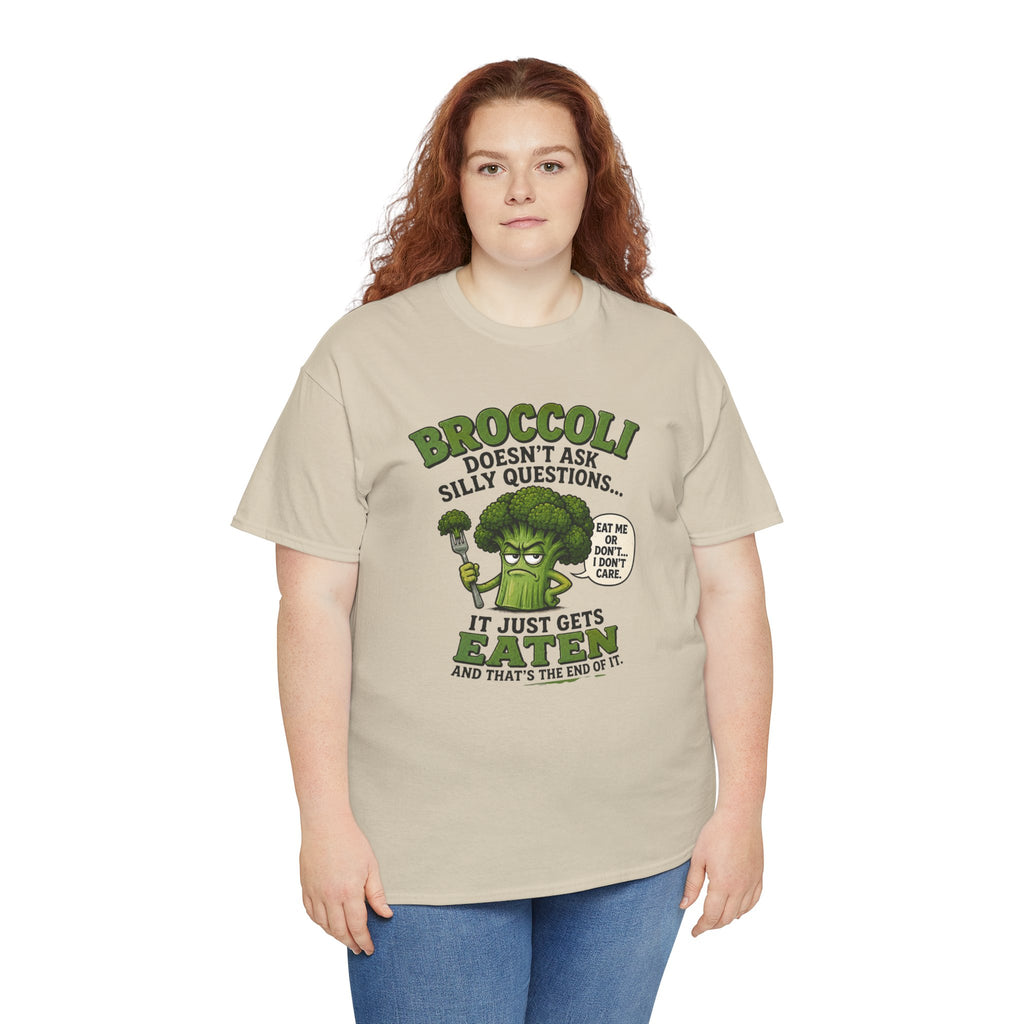 Broccoli head Unisex Heavy Cotton Tee