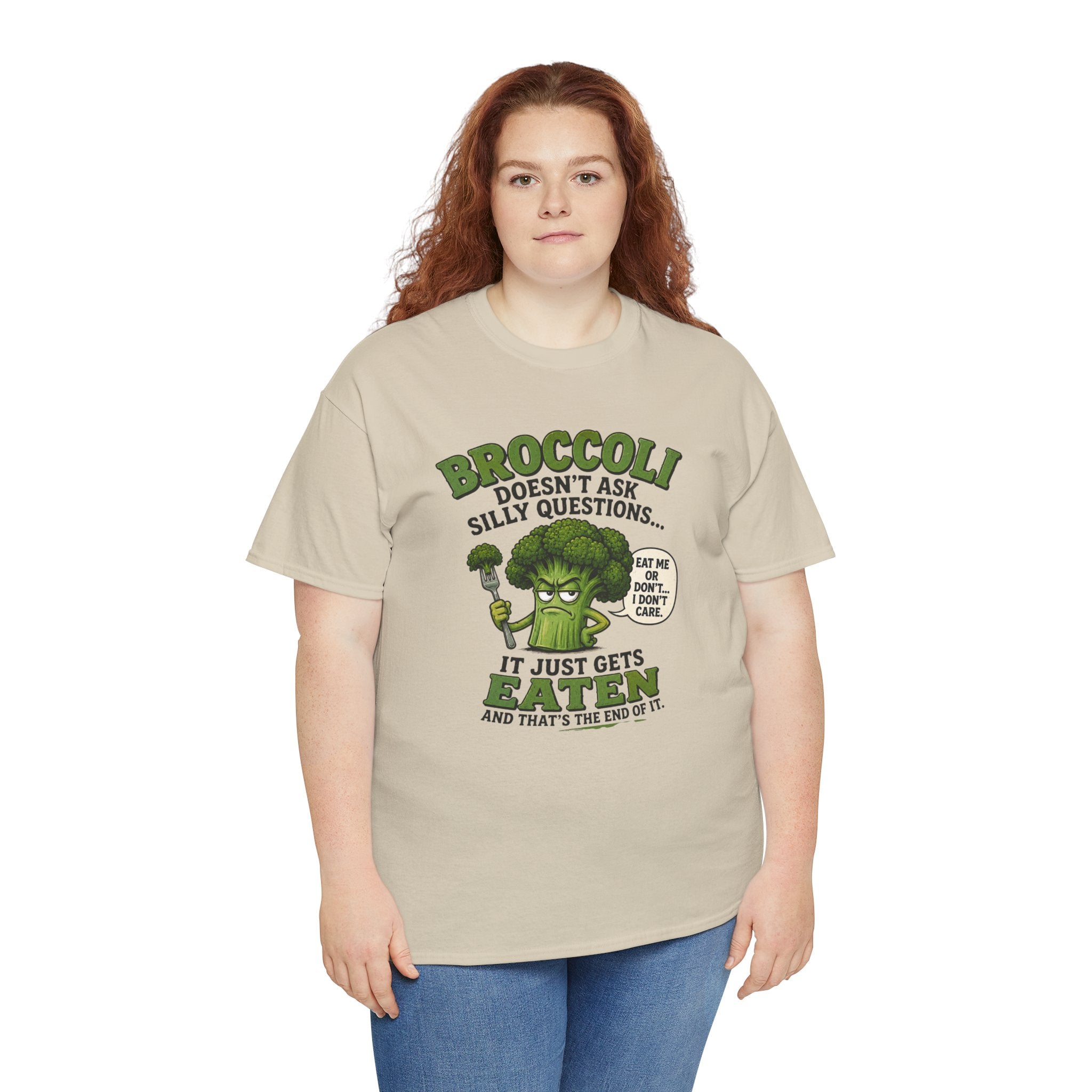 Broccoli head Unisex Heavy Cotton Tee