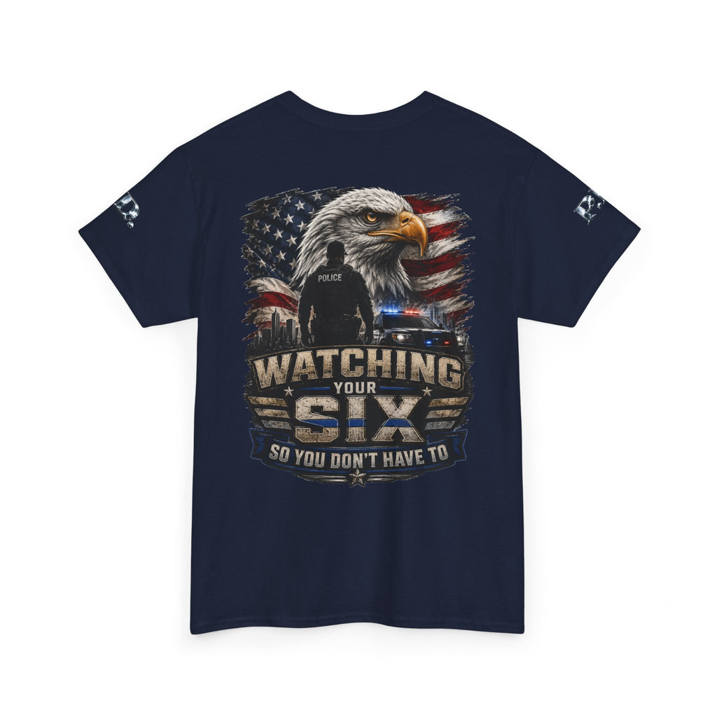 Watching Your Six Unisex Heavy Cotton Tee