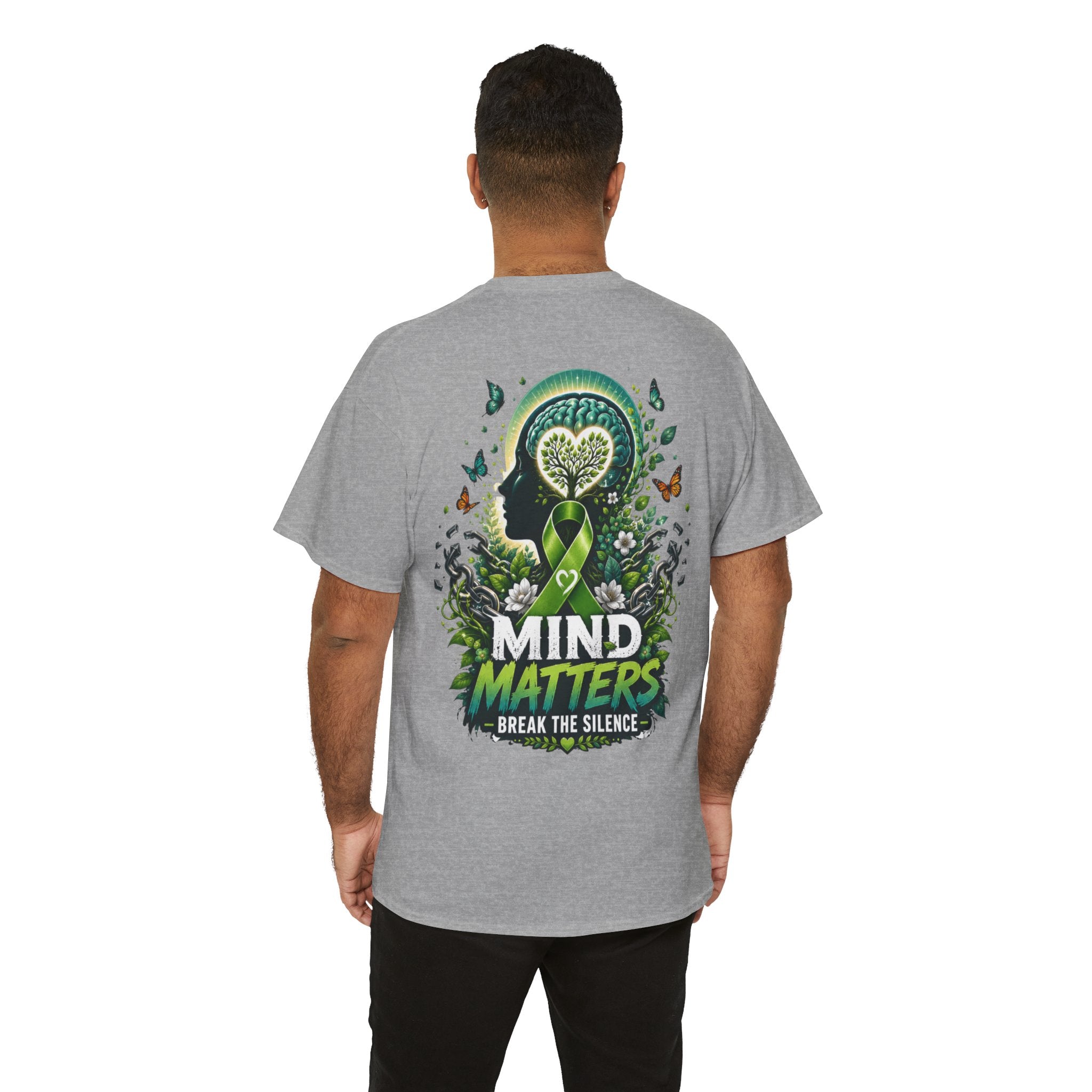 Break the Silence Mental Health Unisex Heavy Cotton Tee