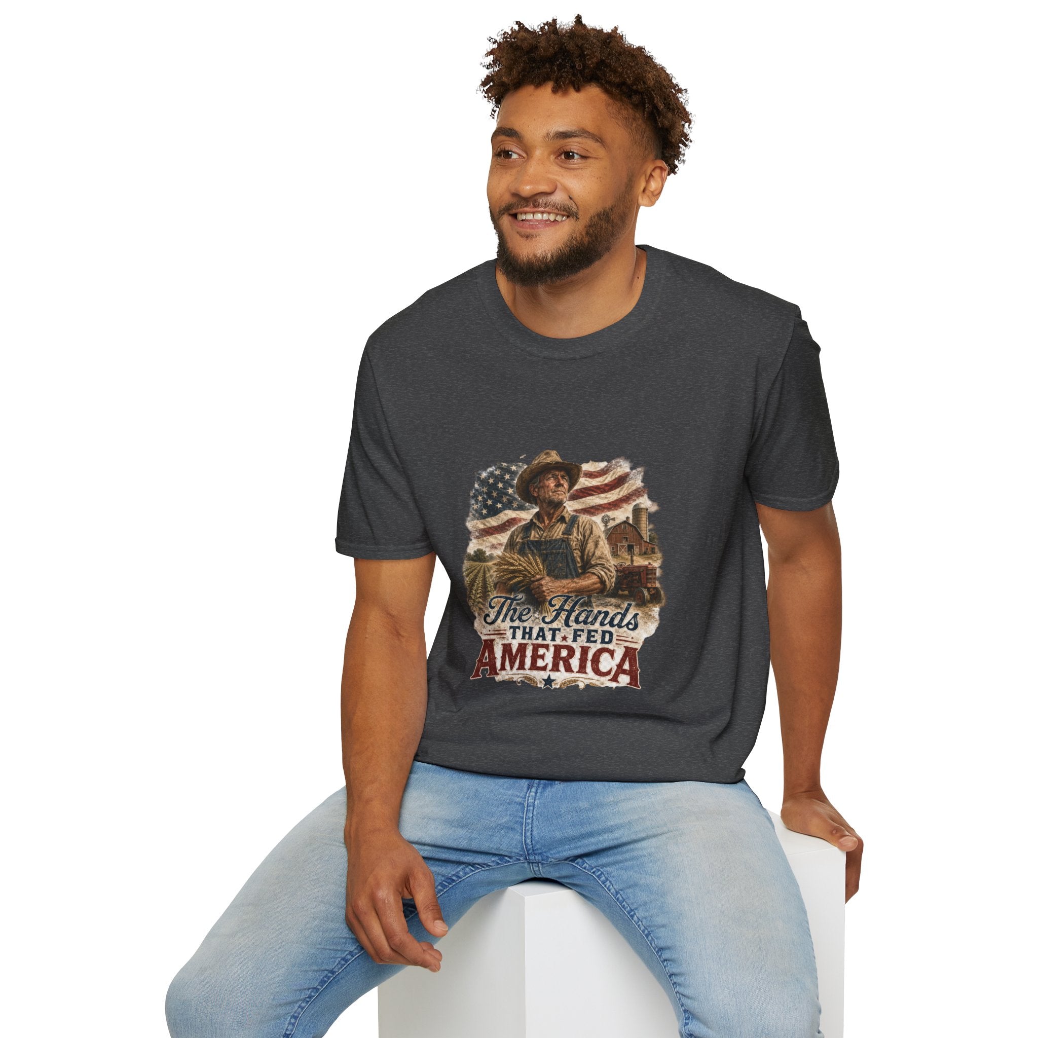 The Hands that fed America Unisex Softstyle T-Shirt