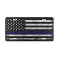Thin Blue Line Flag Vanity License Plate