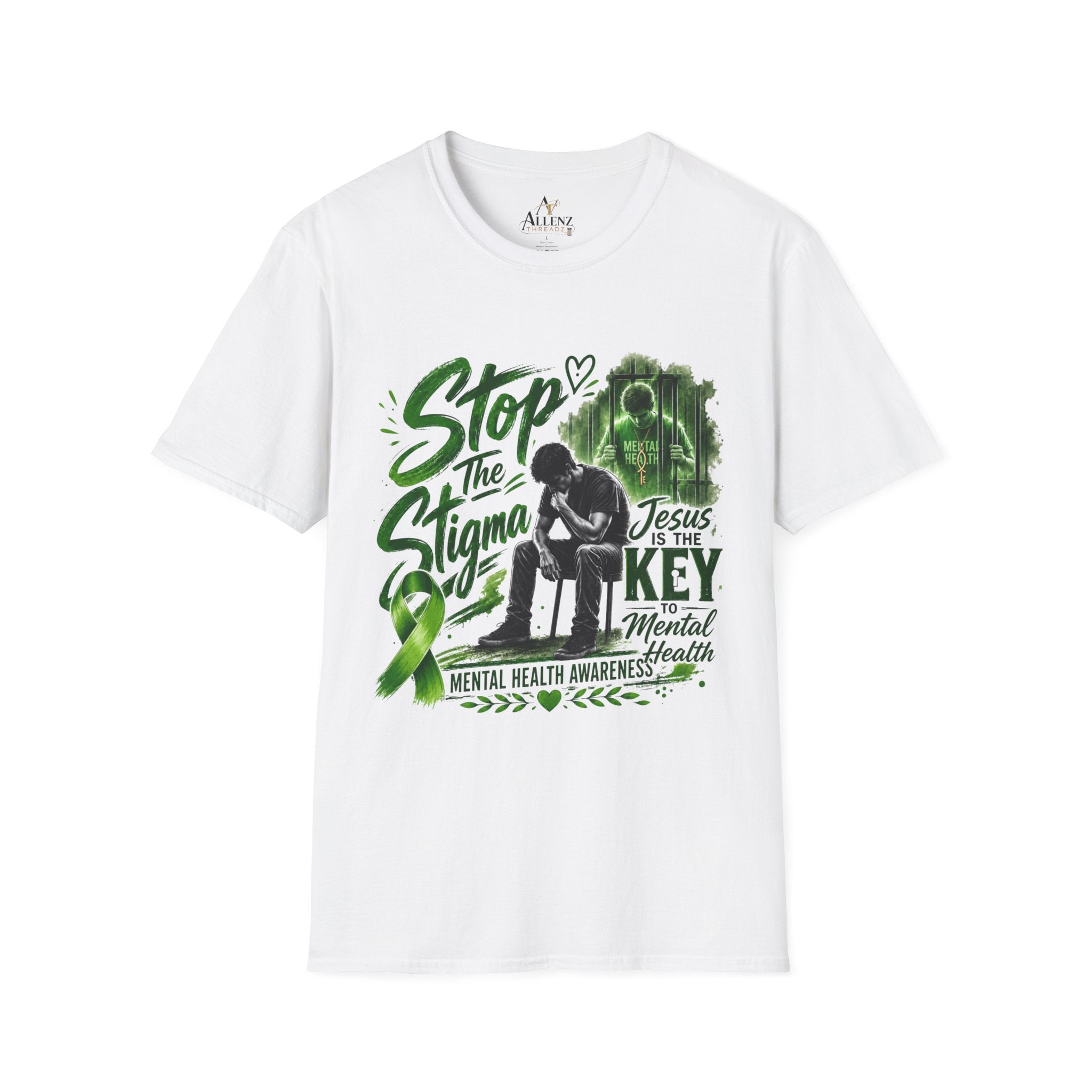 Mental Health Awareness T-Shirt — "Stop the Stigma" Christian Support Tee