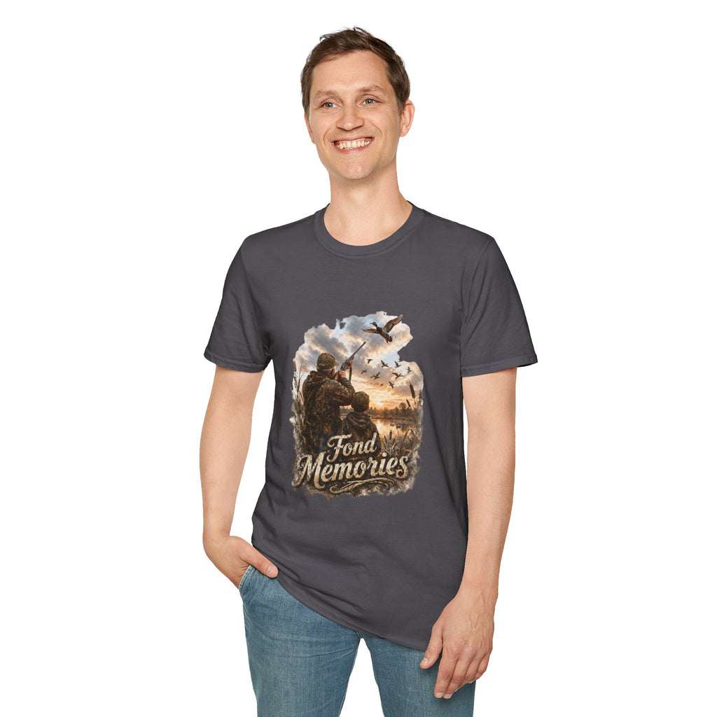 Grandpa and Grandson Hunting Unisex Softstyle T-Shirt