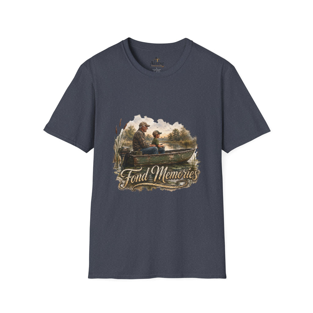 Grandpa and Grandson Fishing Unisex Softstyle T-Shirt