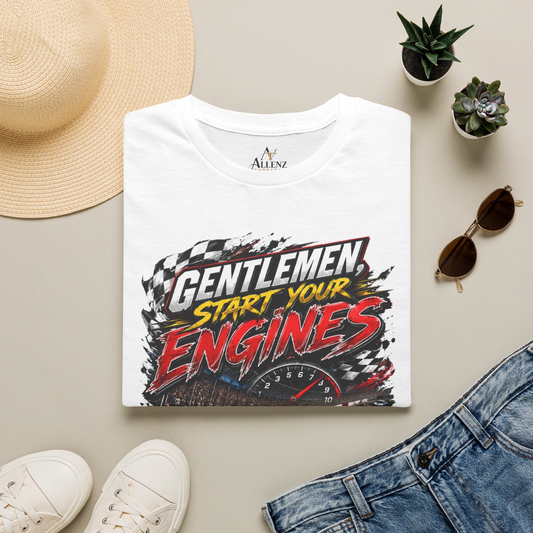 Start Your Engines Racing Unisex Softstyle T-Shirt