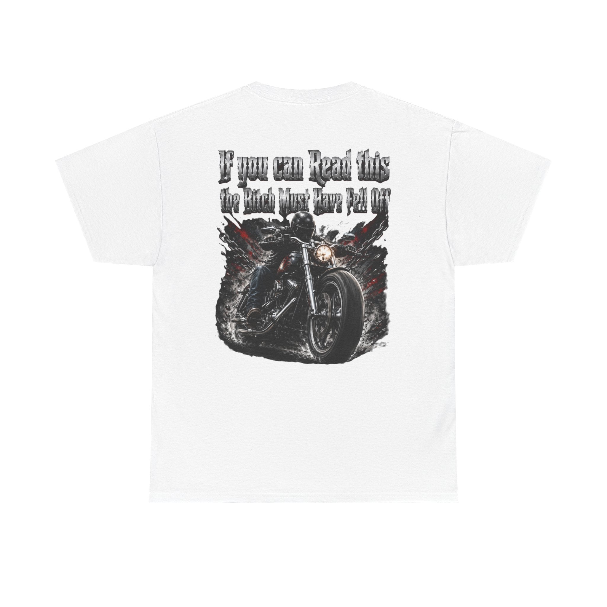 I you can Read This Biker Shirt Unisex Heavy Cotton Tee