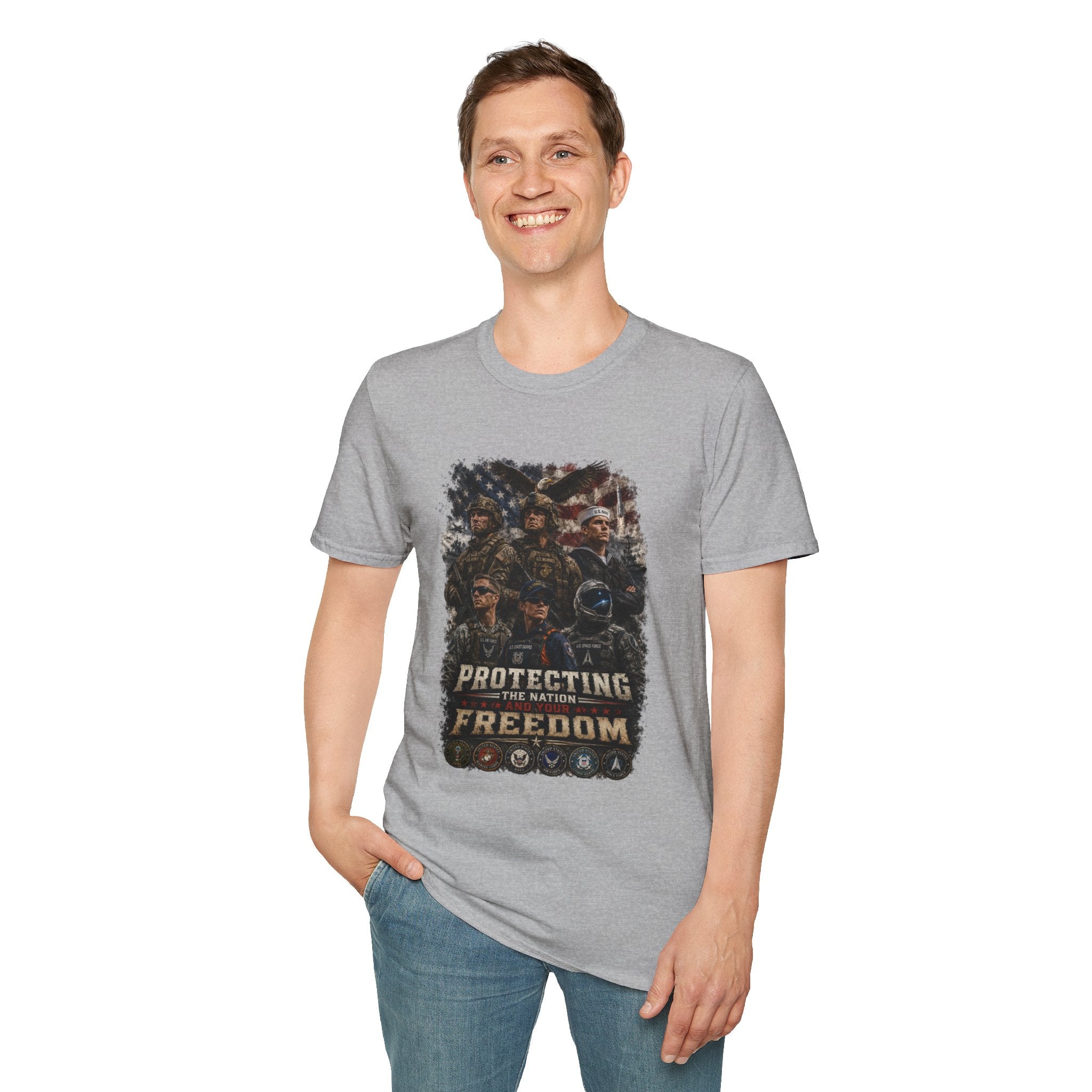 Protecting the Nation Unisex Softstyle T-Shirt