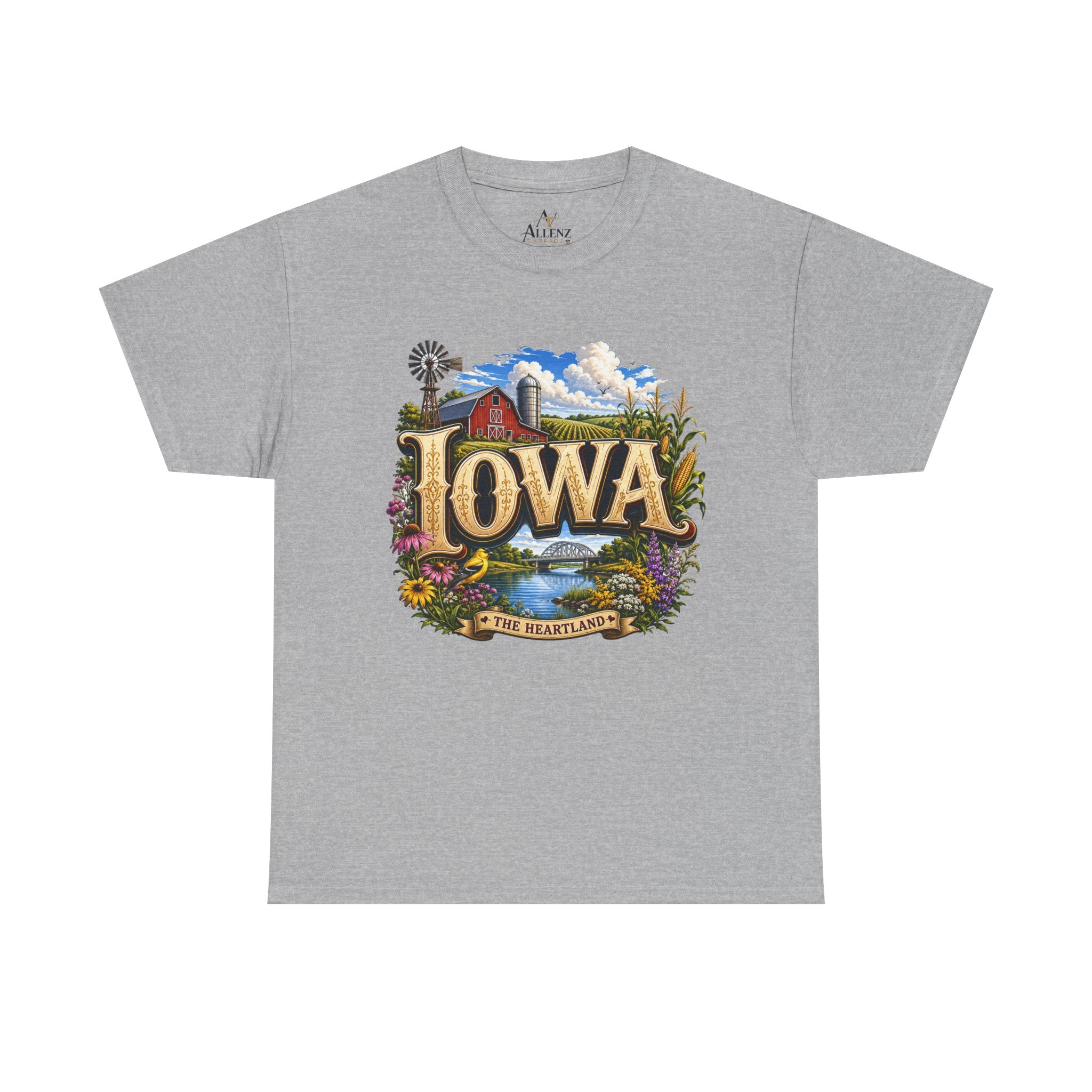 Unisex Heavy Cotton Tee 🌽 Iowa – America’s Heartland at Its Finest 🌽