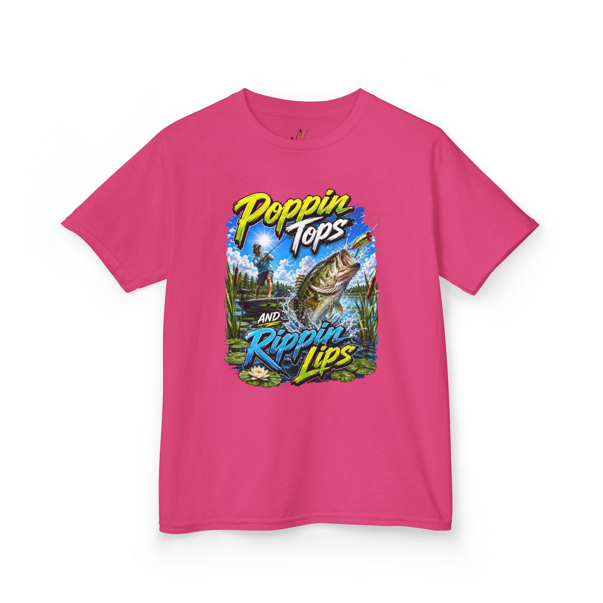 Poppin Tops Fishing Kids Heavy Cotton™ Tee