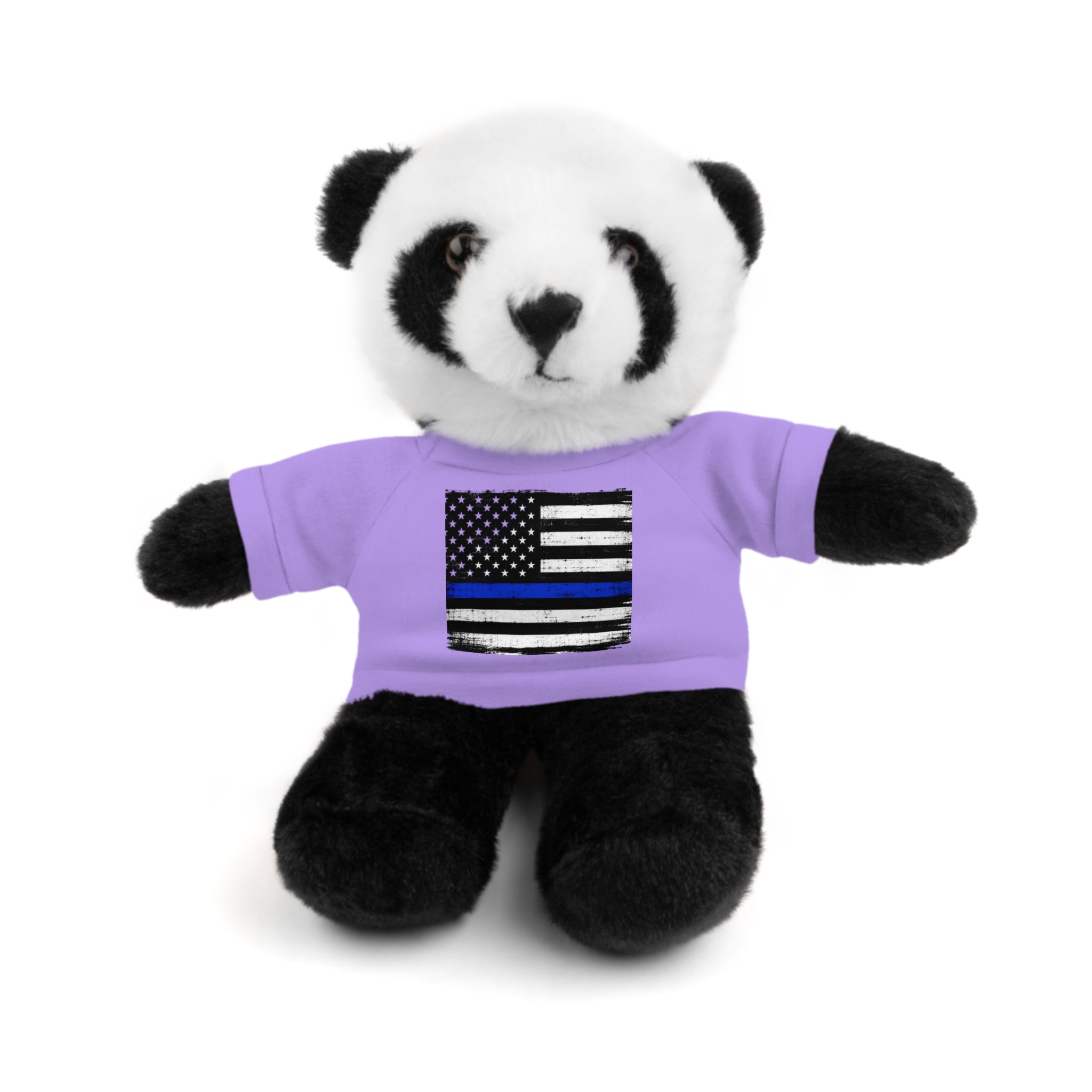 Kids Stuffed Animal with Thin Blue line flag Tee