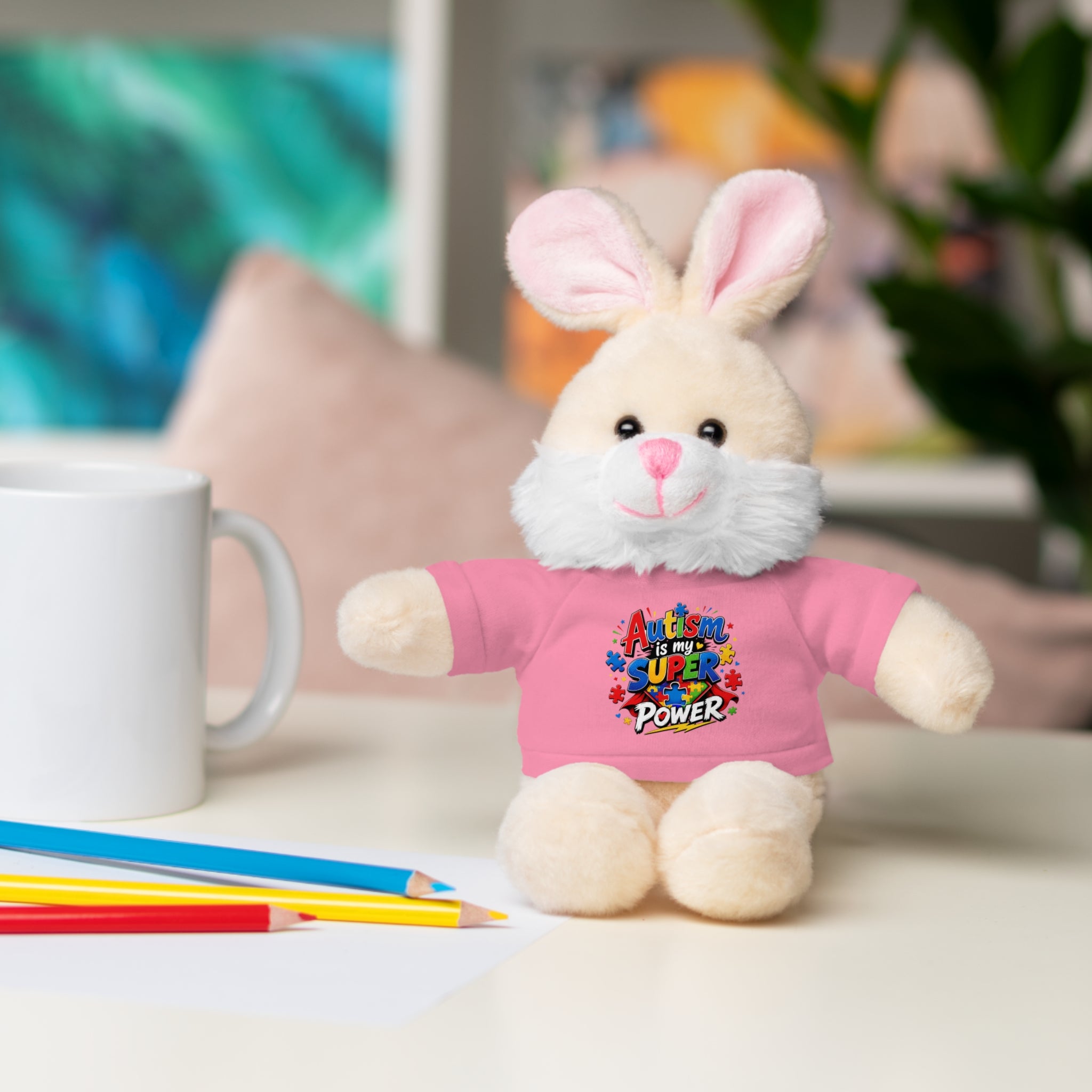 Kids Stuffed Animal with Autism T-Shirt
