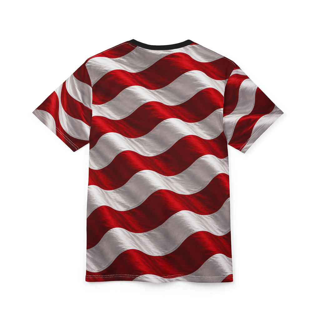 American Flag Unisex Cut and Sew Tee (AOP)