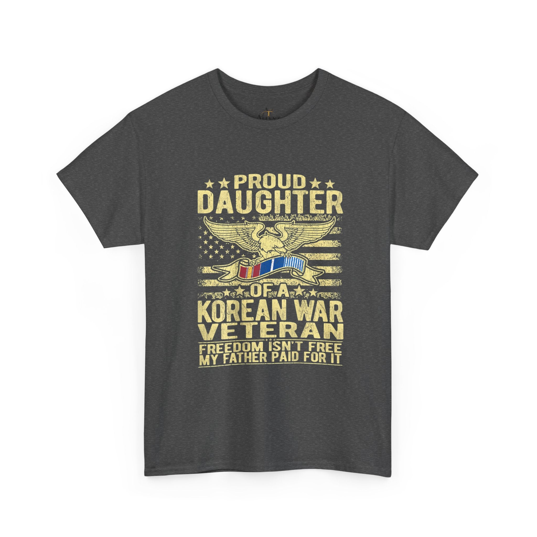 Unisex Heavy Cotton Tee Proud Daughter of a Korean War Veteran