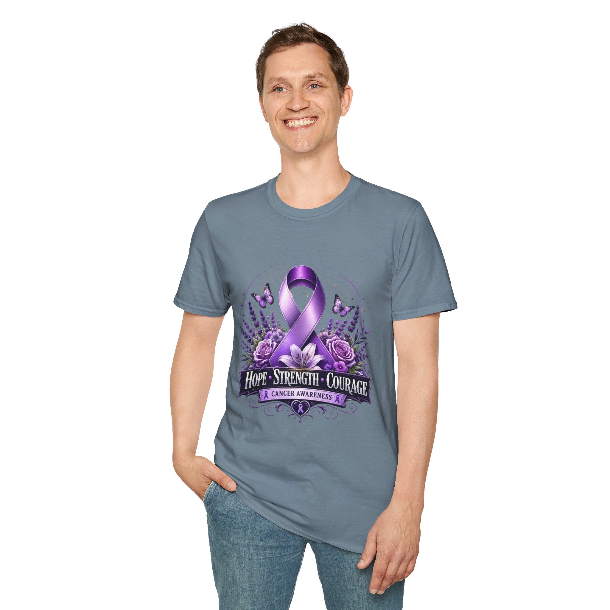 Hope Strength Courage Unisex Softstyle T-Shirt