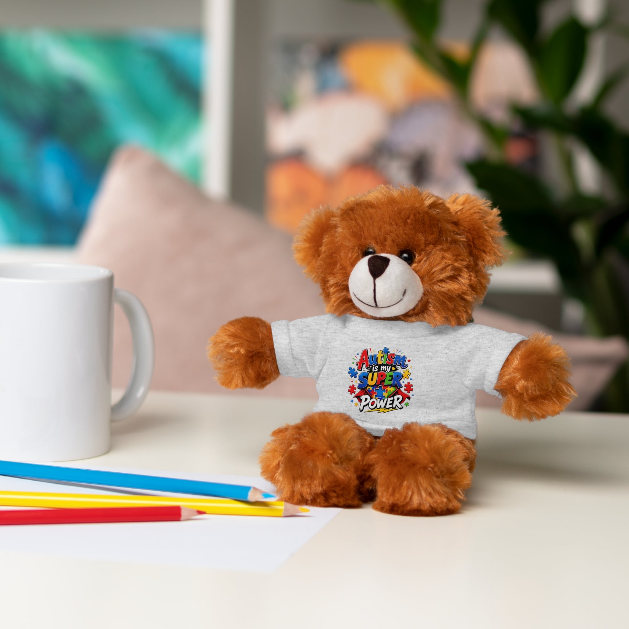 Kids Stuffed Animal with Autism T-Shirt