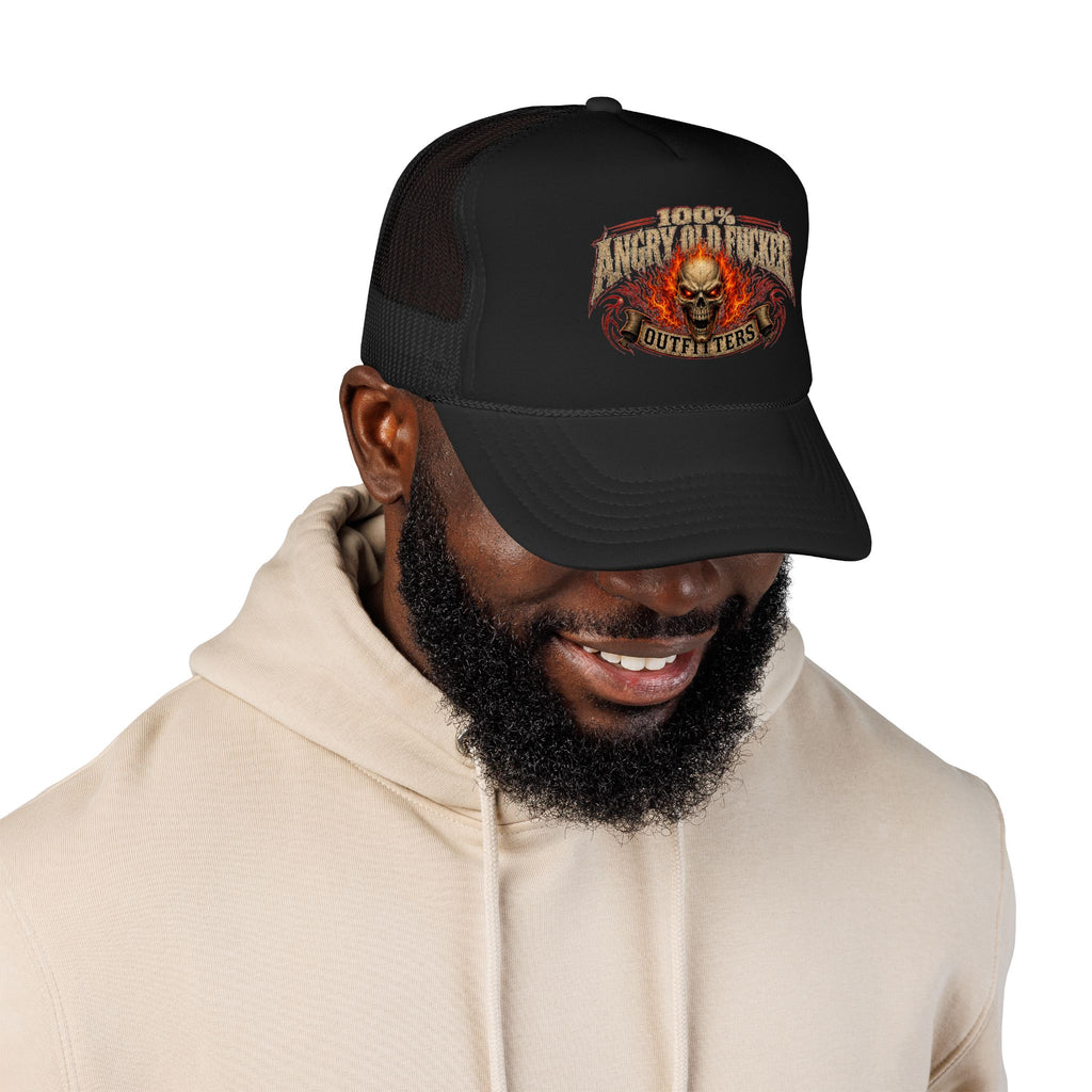 Foam Trucker Hat. 100% angry old man.