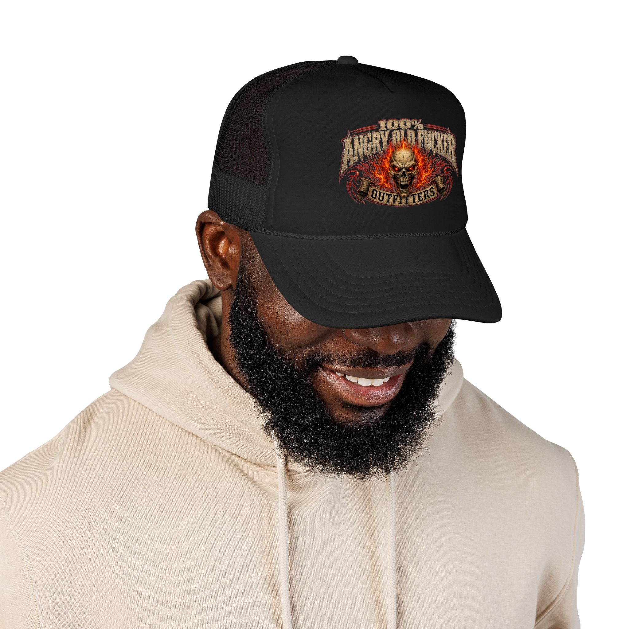 Foam Trucker Hat. 100% angry old man.