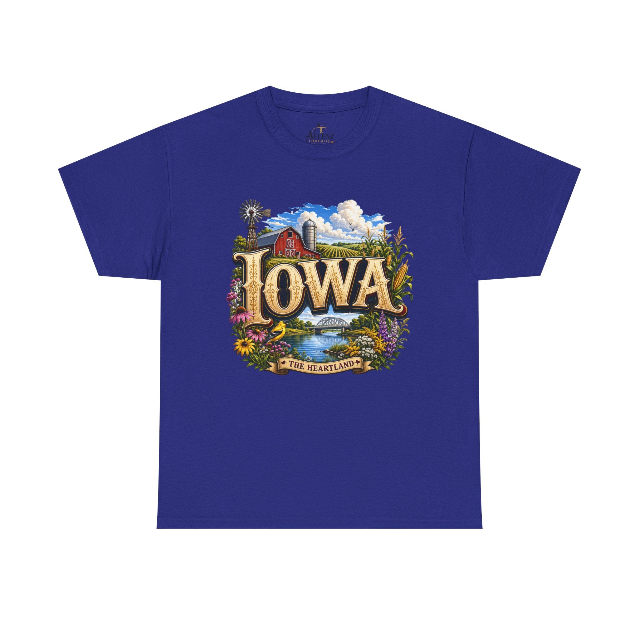 Unisex Heavy Cotton Tee 🌽 Iowa – America’s Heartland at Its Finest 🌽