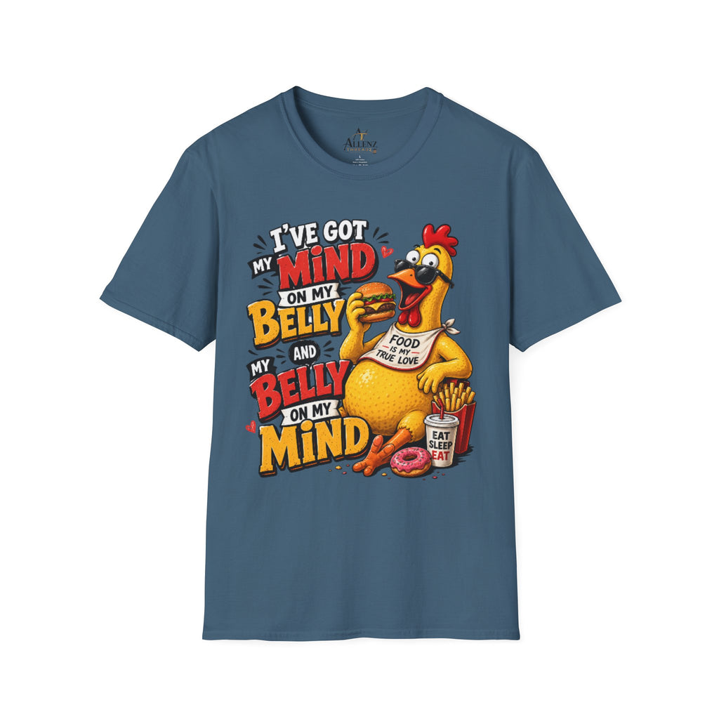 I've Got my Mind on My Belly Unisex Softstyle T-Shirt