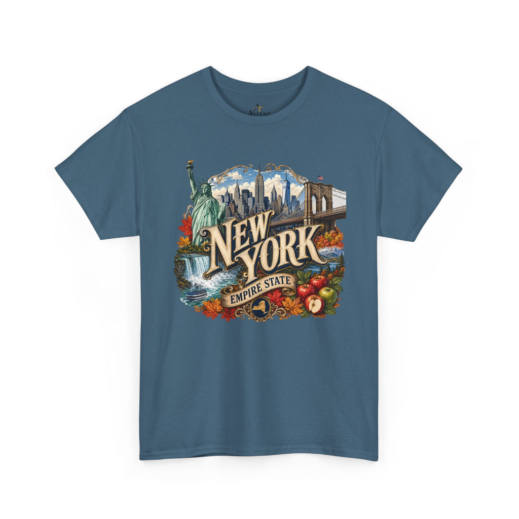 Unisex Heavy Cotton Tee🗽 New York – Empire State Energy and Natural Wonder 🍎🌆