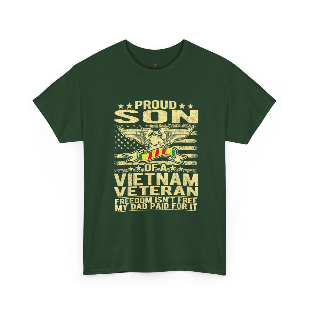 Unisex Heavy Cotton Tee  Proud Son of a Vietnam Veteran