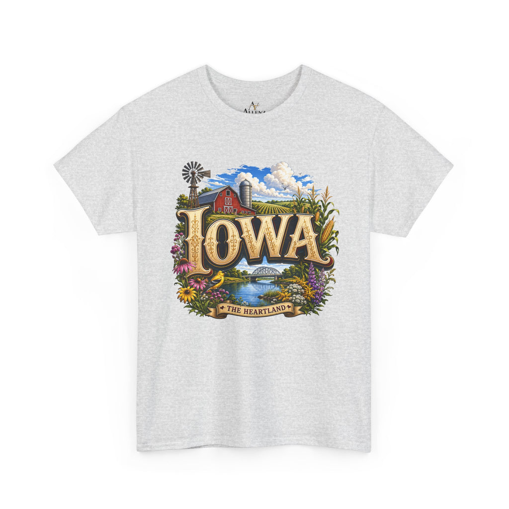 Unisex Heavy Cotton Tee 🌽 Iowa – America’s Heartland at Its Finest 🌽