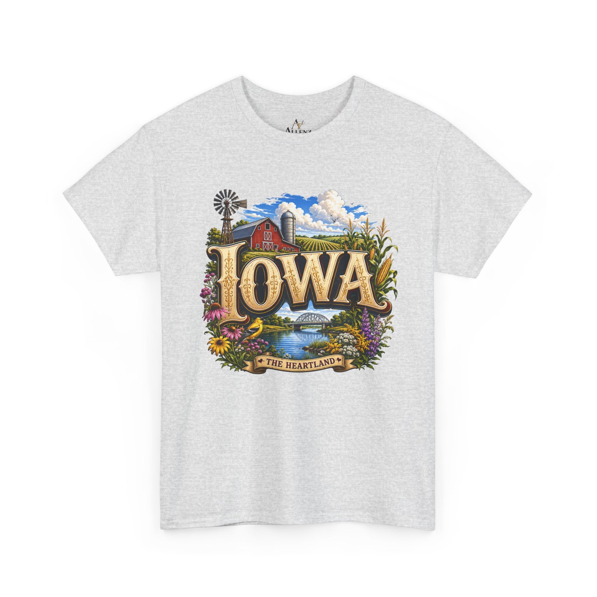 Unisex Heavy Cotton Tee 🌽 Iowa – America’s Heartland at Its Finest 🌽