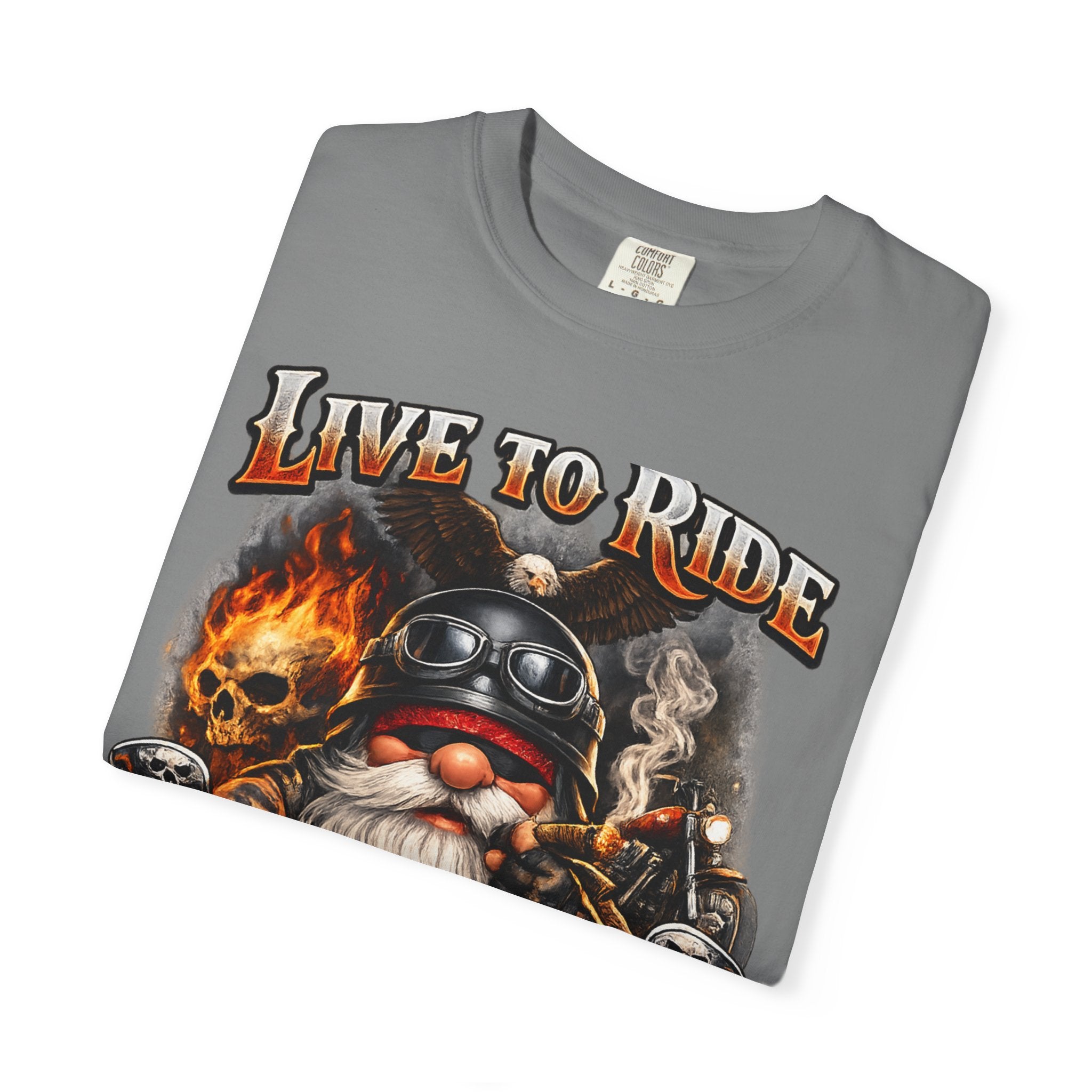 Ride to Live Motorcycle T-Shirt — "Live to Ride, Ride to Live" Graphic Tee