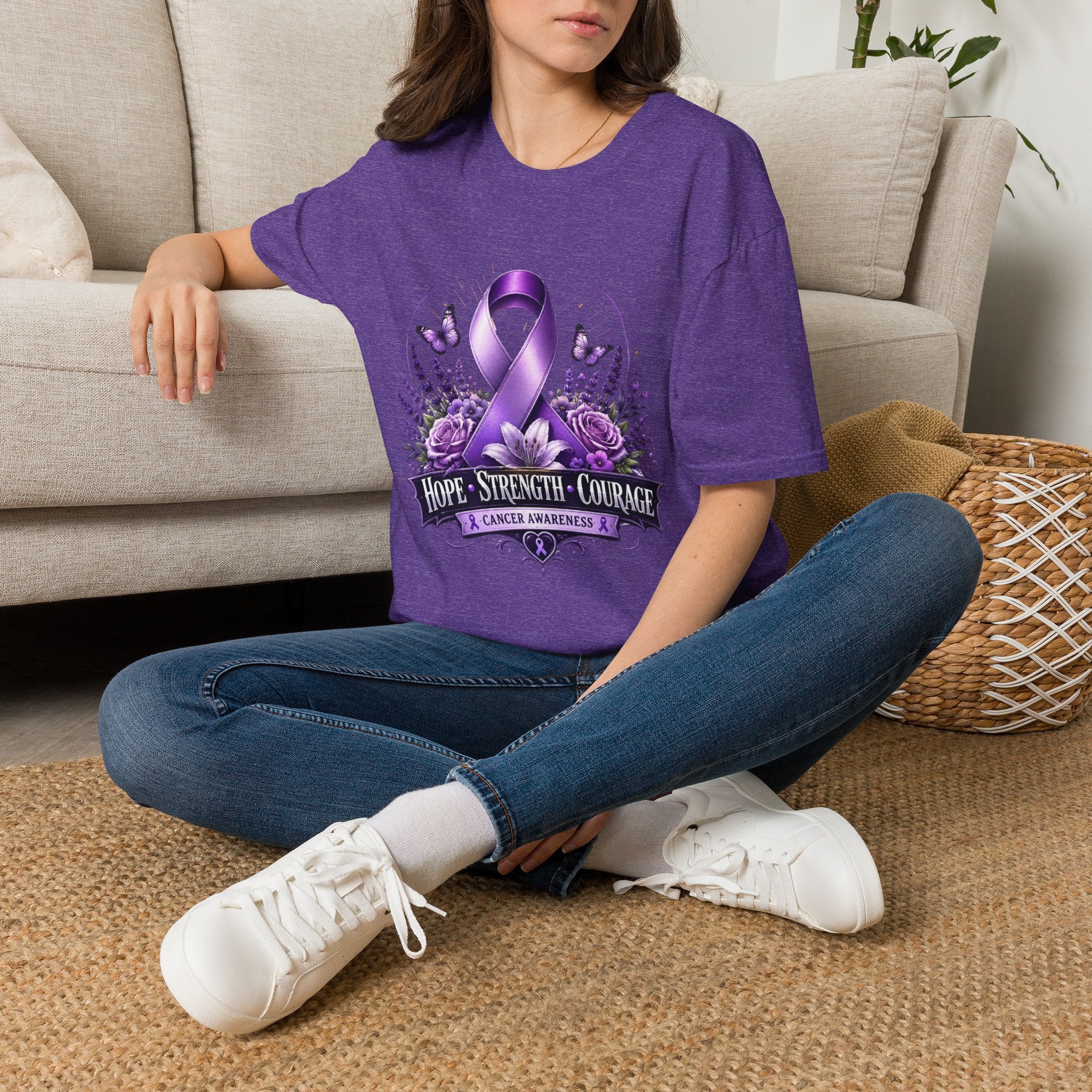 Hope Strength Courage Unisex Softstyle T-Shirt