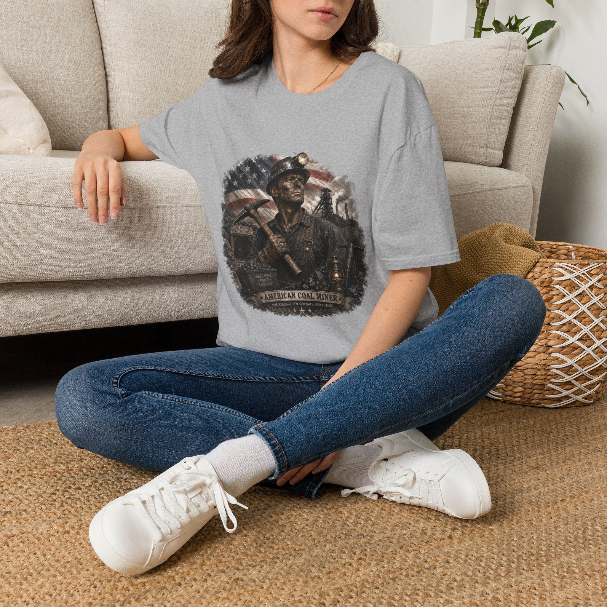 American Coal Miner Unisex Softstyle T-Shirt