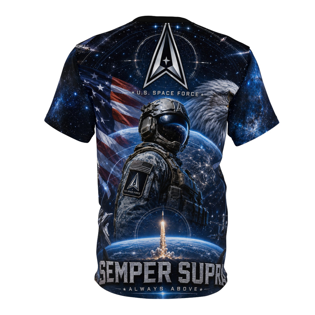 US Space Force Unisex Cut and Sew Tee (AOP)