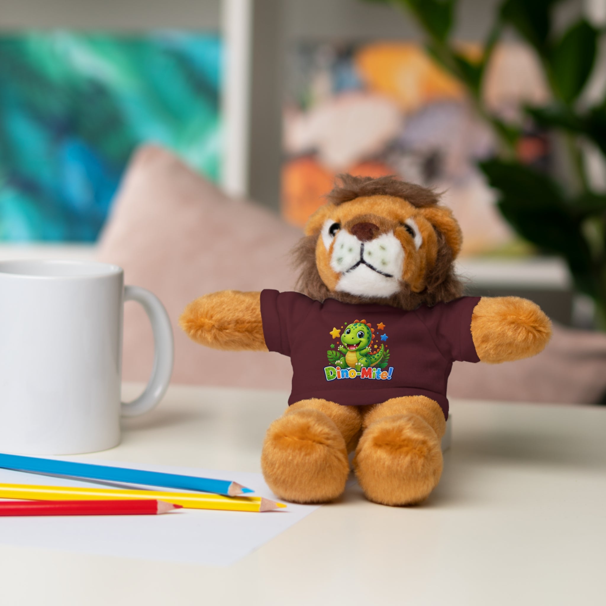 Kids Stuffed Animal with Dino-Mite T-Shirt