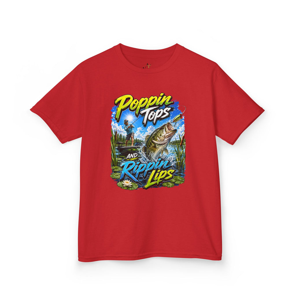 Poppin Tops Fishing Kids Heavy Cotton™ Tee