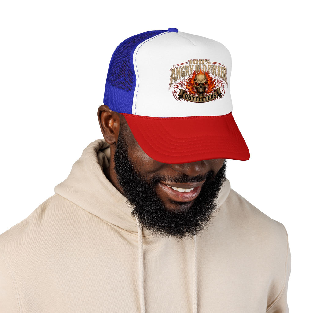 Foam Trucker Hat. 100% angry old man.