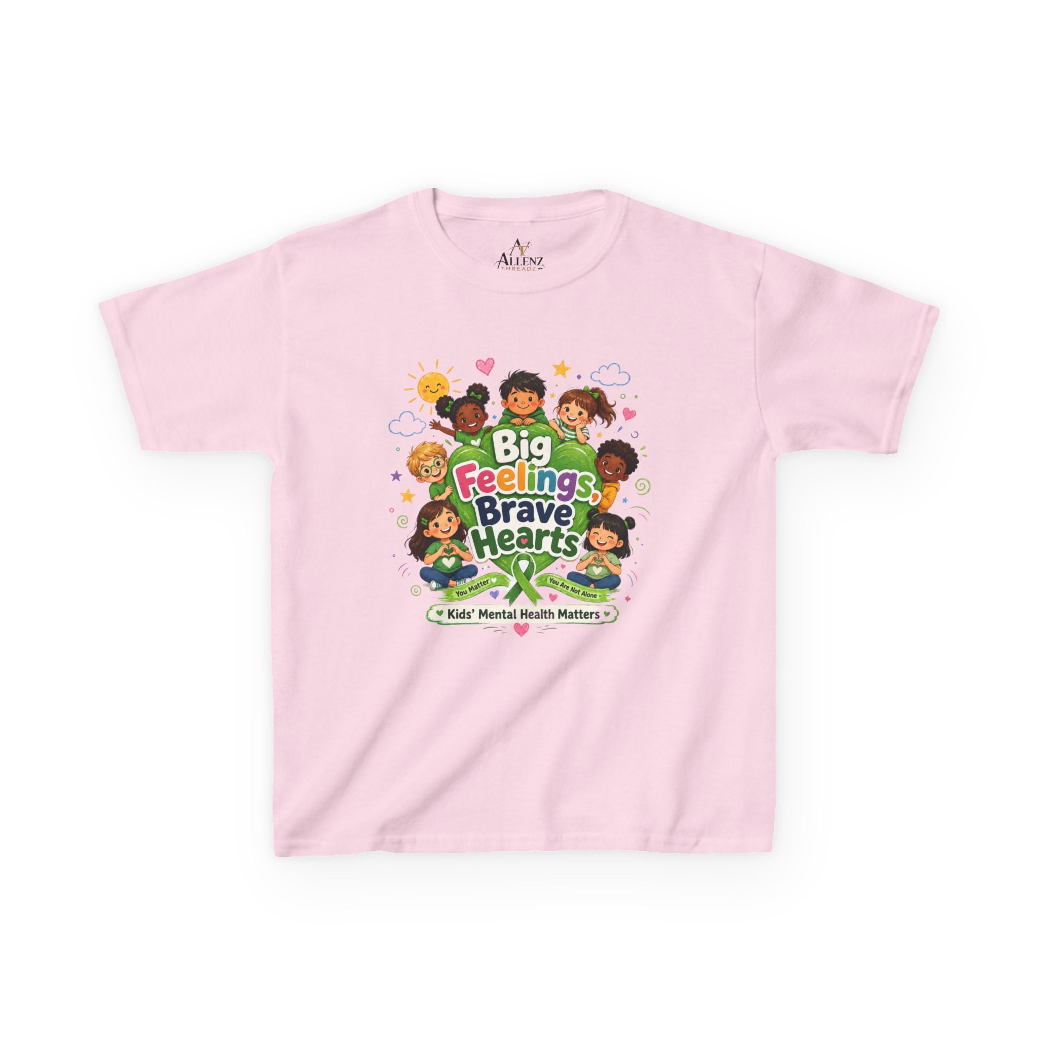 Brave Hearts Mental Health Kids Heavy Cotton™ Tee