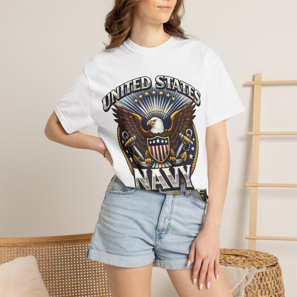 United States Navy Eagle Graphic T-Shirt — Honor Courage Commitment