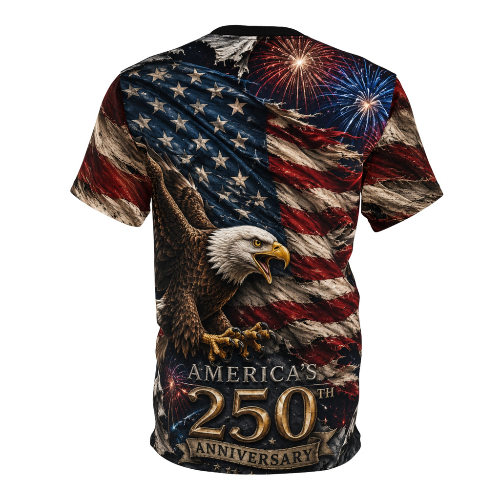 Americas 250th Unisex Cut and Sew Tee (AOP)