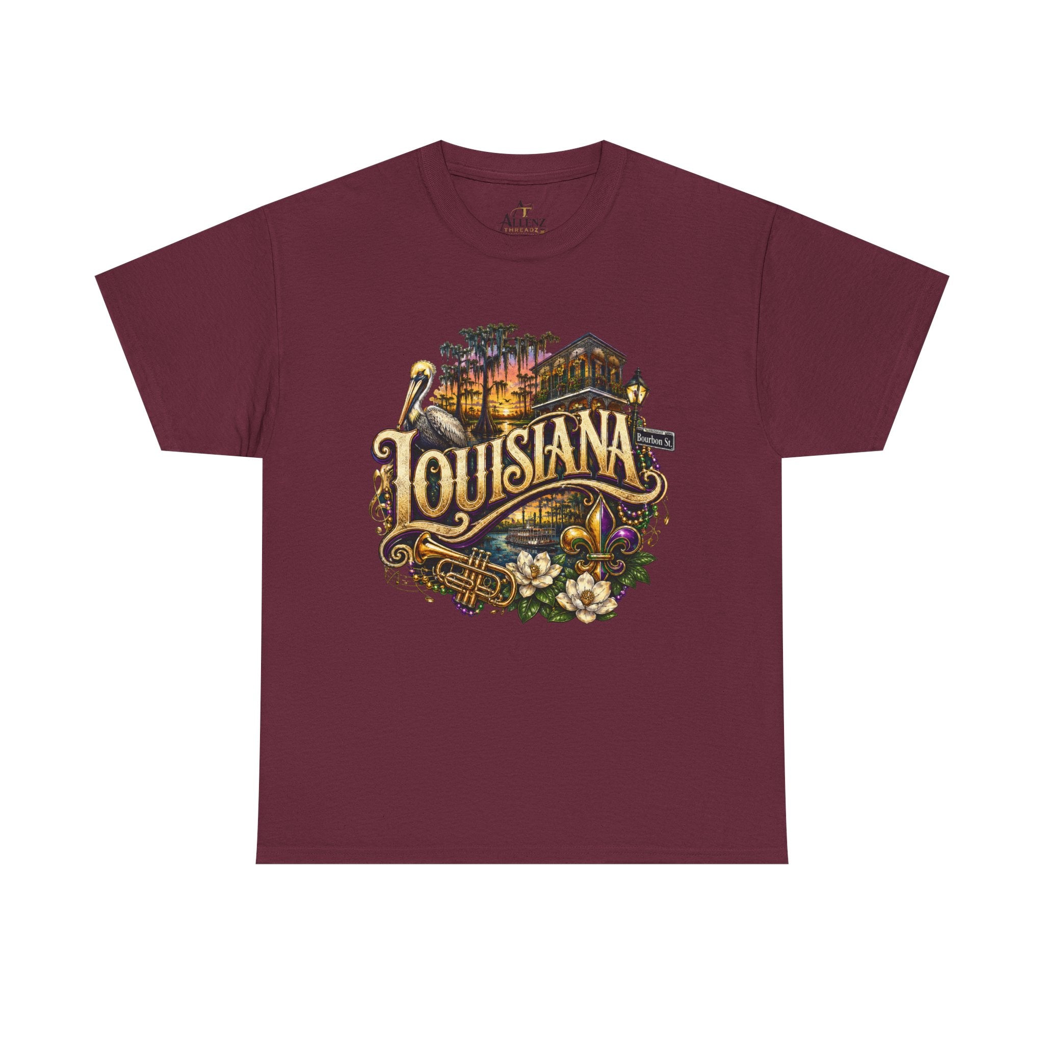 Unisex Heavy Cotton Tee 🎷 Louisiana – Jazz, Culture and Southern Soul 🎷