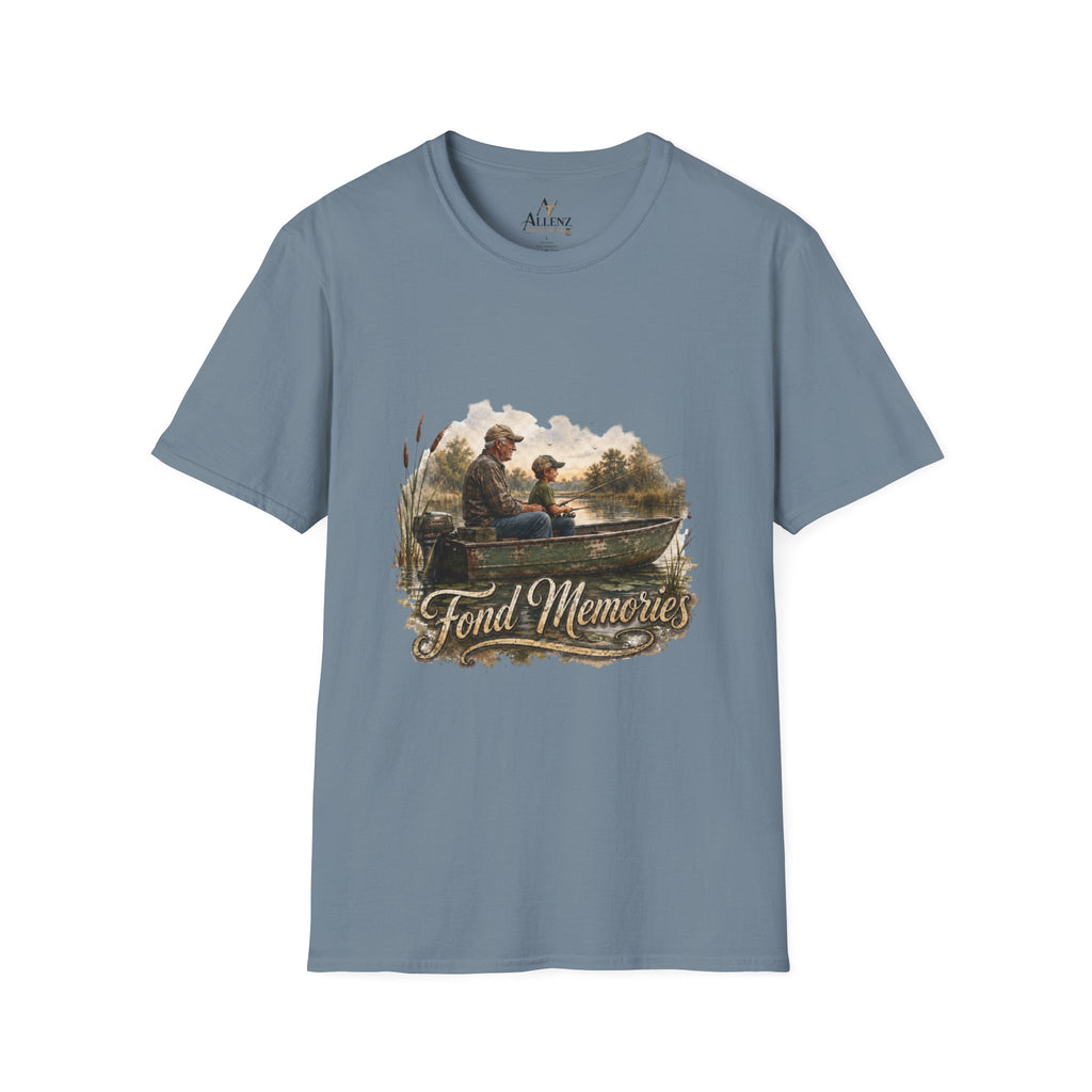 Grandpa and Grandson Fishing Unisex Softstyle T-Shirt
