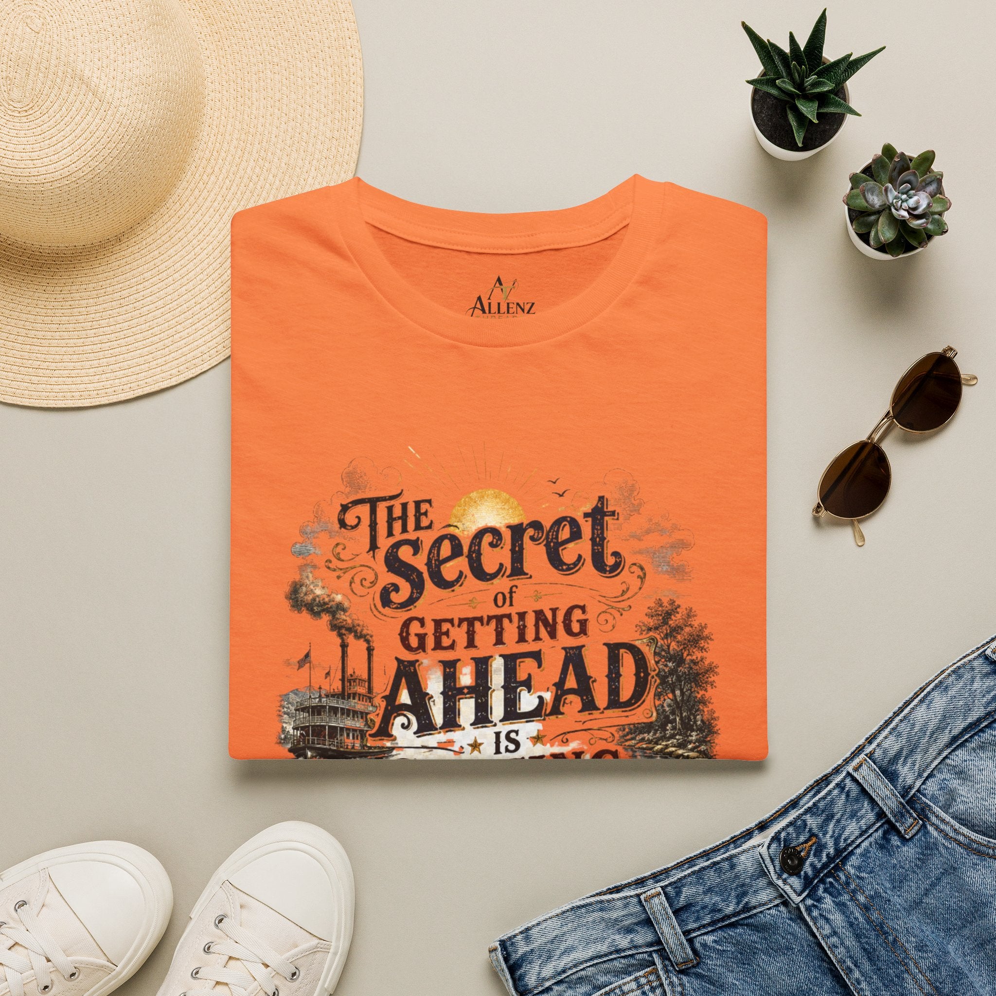 The Secret to Getting Ahead Unisex Softstyle T-Shirt