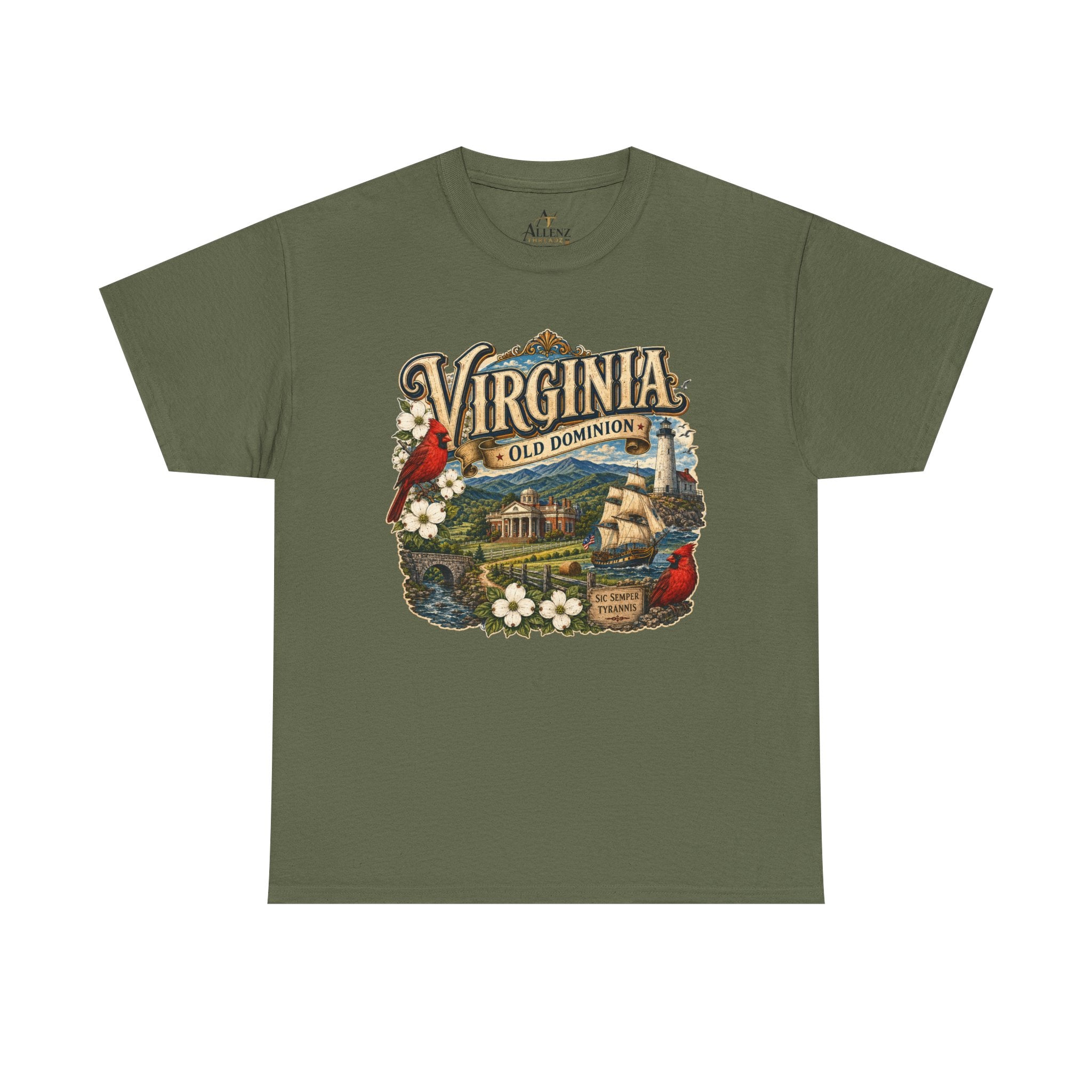 Unisex Heavy Cotton Tee Virginia – Timeless Beauty of the Old Dominion 🚢🕊️