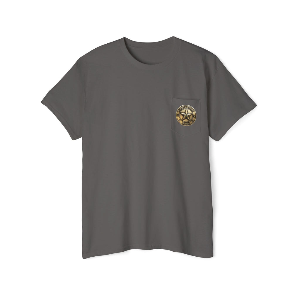 True Texan Scare Bear  Unisex Heavy Cotton Pocket Tee