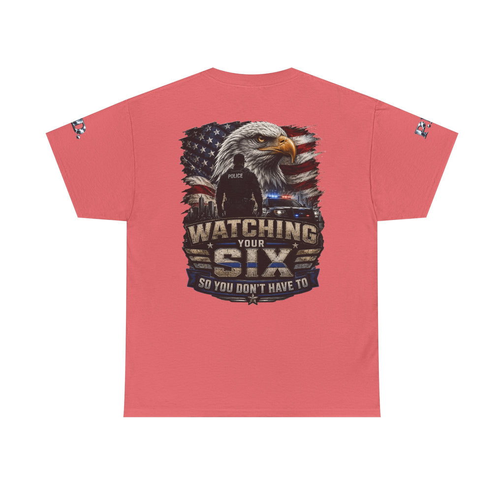 Watching Your Six Unisex Heavy Cotton Tee