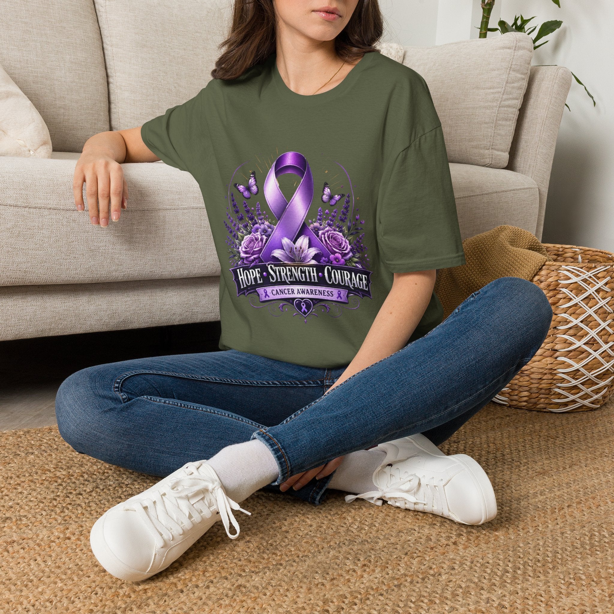 Hope Strength Courage Unisex Softstyle T-Shirt