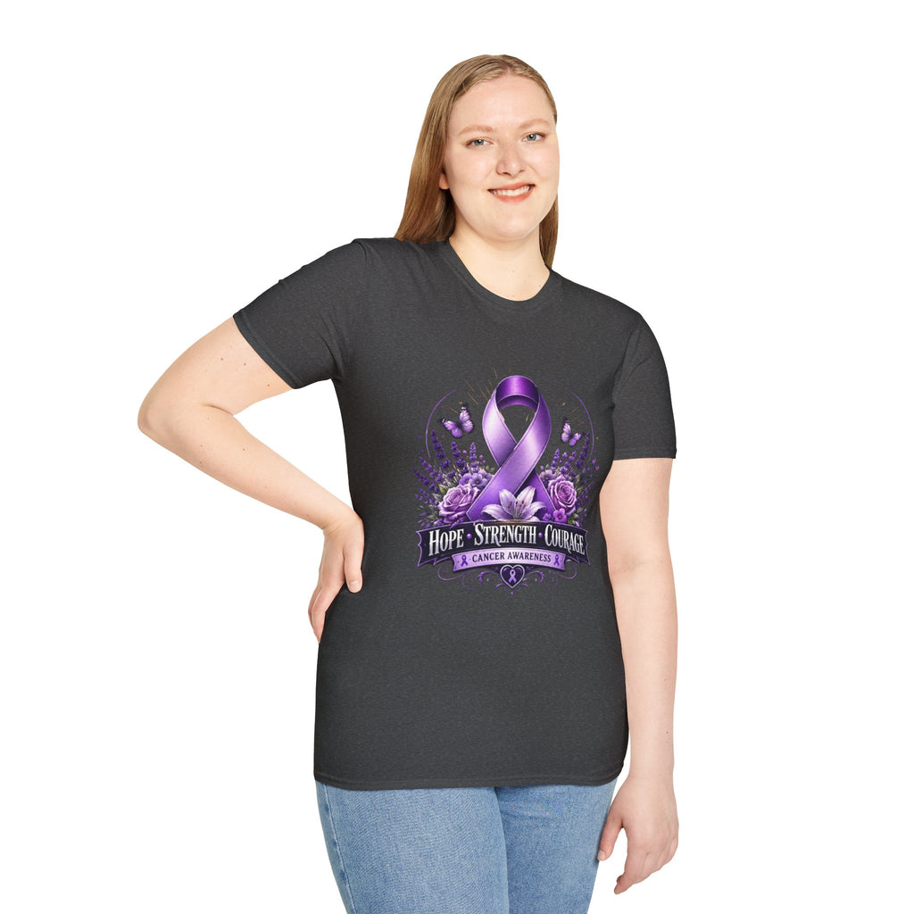 Hope Strength Courage Unisex Softstyle T-Shirt