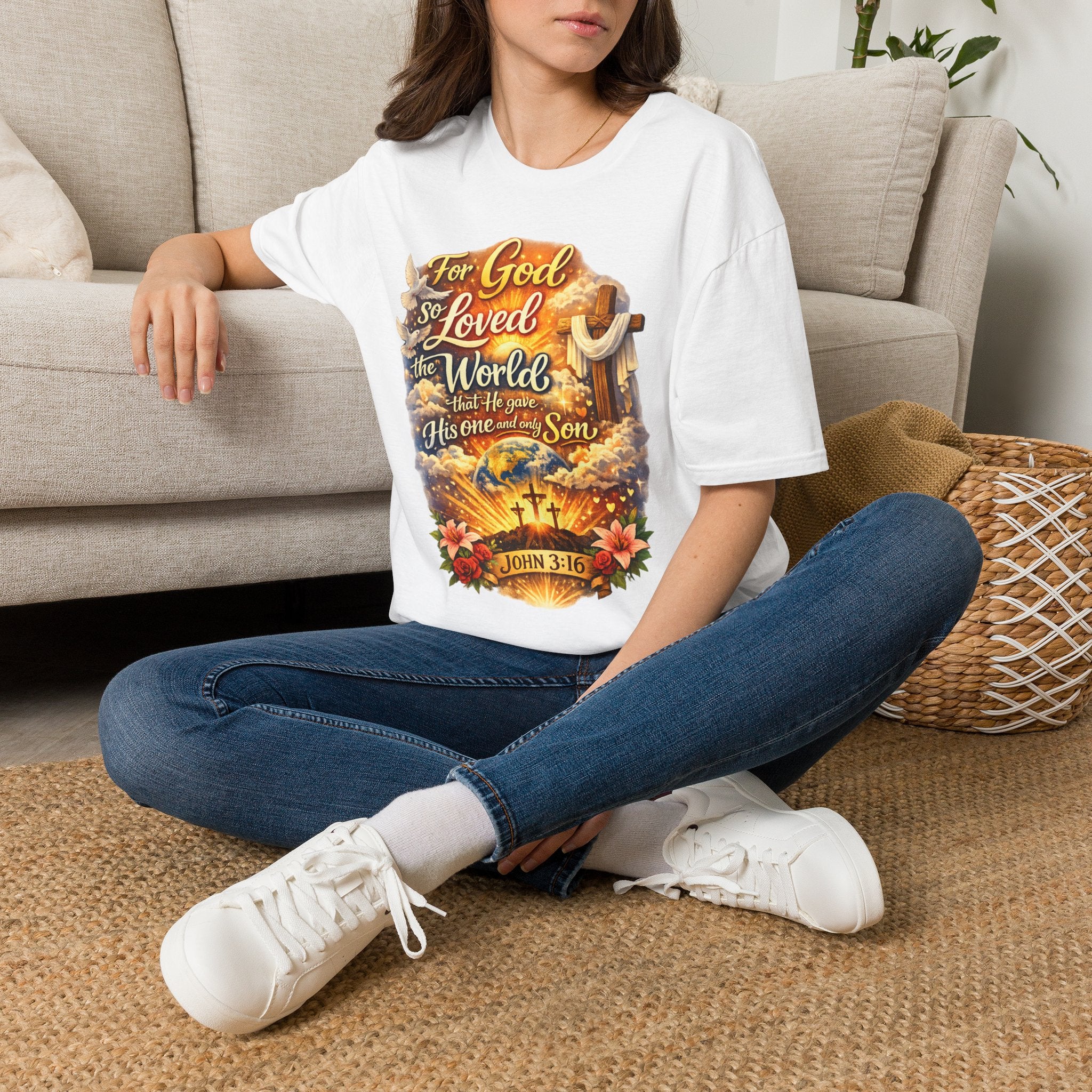 For God So Loved The World Unisex Softstyle T-Shirt